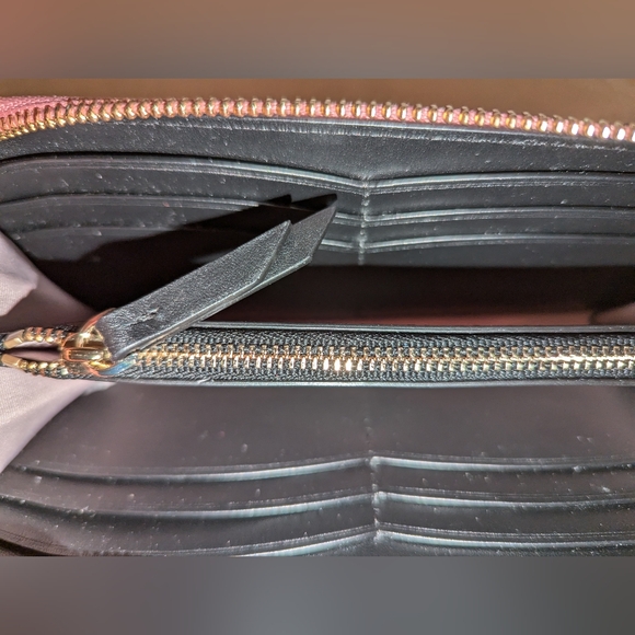 Kate Spade Intarsia Scallop Slim Continent Leather Wallet Rococo Pink Mint LNC - Picture 4 of 9